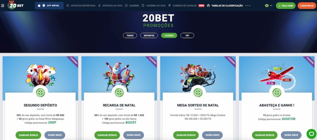 20bet Promoções